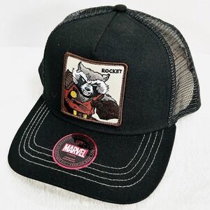 Rocket Guardians of the Galaxy Marvel Retro A-Frame Hat Cap Snapback Adjustable
